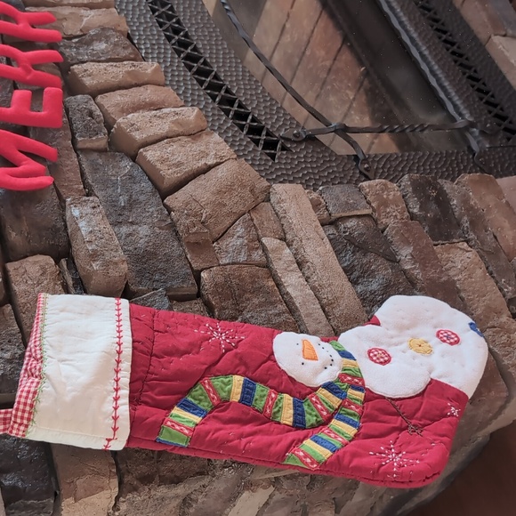 Pottery Barn Kids Snowman with Snowflakes Quilted Christmas